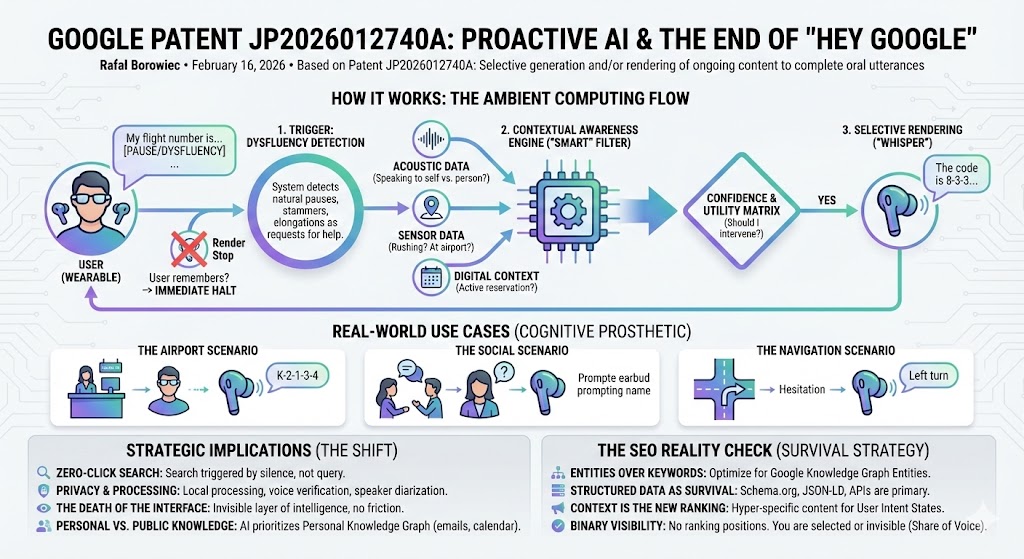 Diagram patentu Google JP2026012740A - system selektywnego renderowania dla urządzeń noszonych