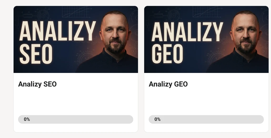 Dwie ścieżki na Skool: Analizy SEO i Analizy GEO
